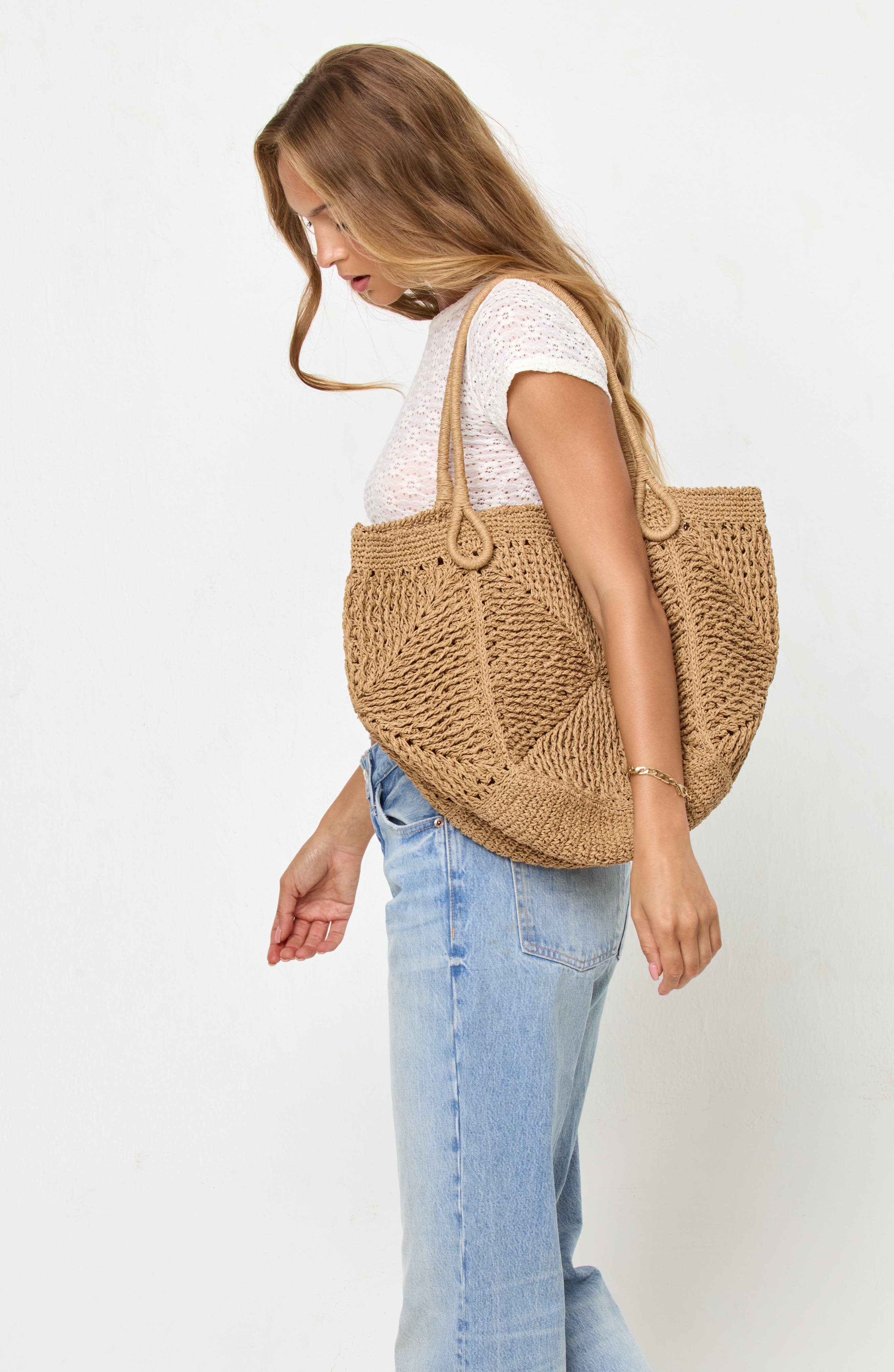 LSPACE Paloma Raffia Tote, Alternate, color, Natural