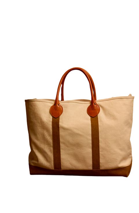 Port Canvas Bag with Leather Handles