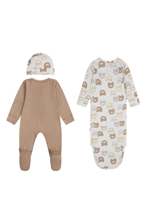 Huggies Footie, Gown & Beanie Set In Multi
