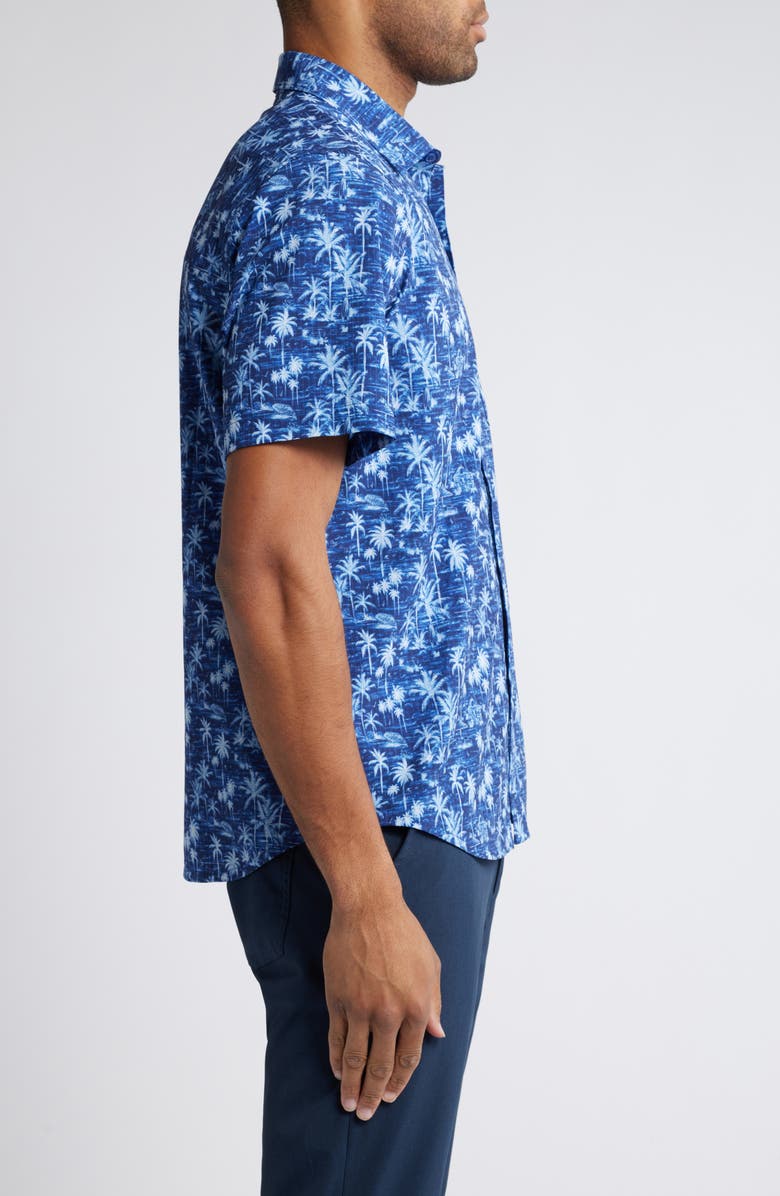 Tommy Bahama Bahama Coast Cabana Shores Short Sleeve Button-Up Shirt, Alternate, color, Island Navy