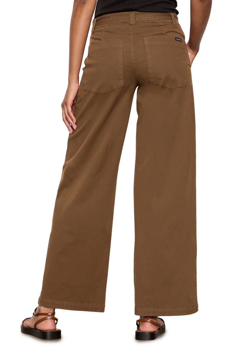 Belted Wide Leg Pants, Alternate, color, TIMBER BROWN