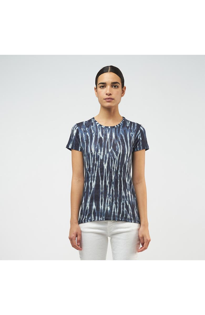 Majestic Filatures Stretch Linen Crewneck, Main, color, Vintage Blue