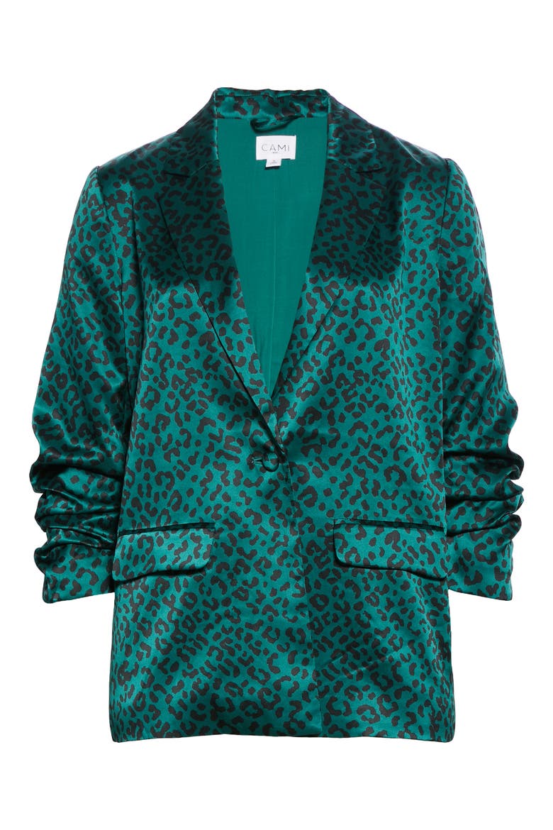 Ollie Emerald Leopard Jacket, Alternate, color, EMERALD LEOPARD