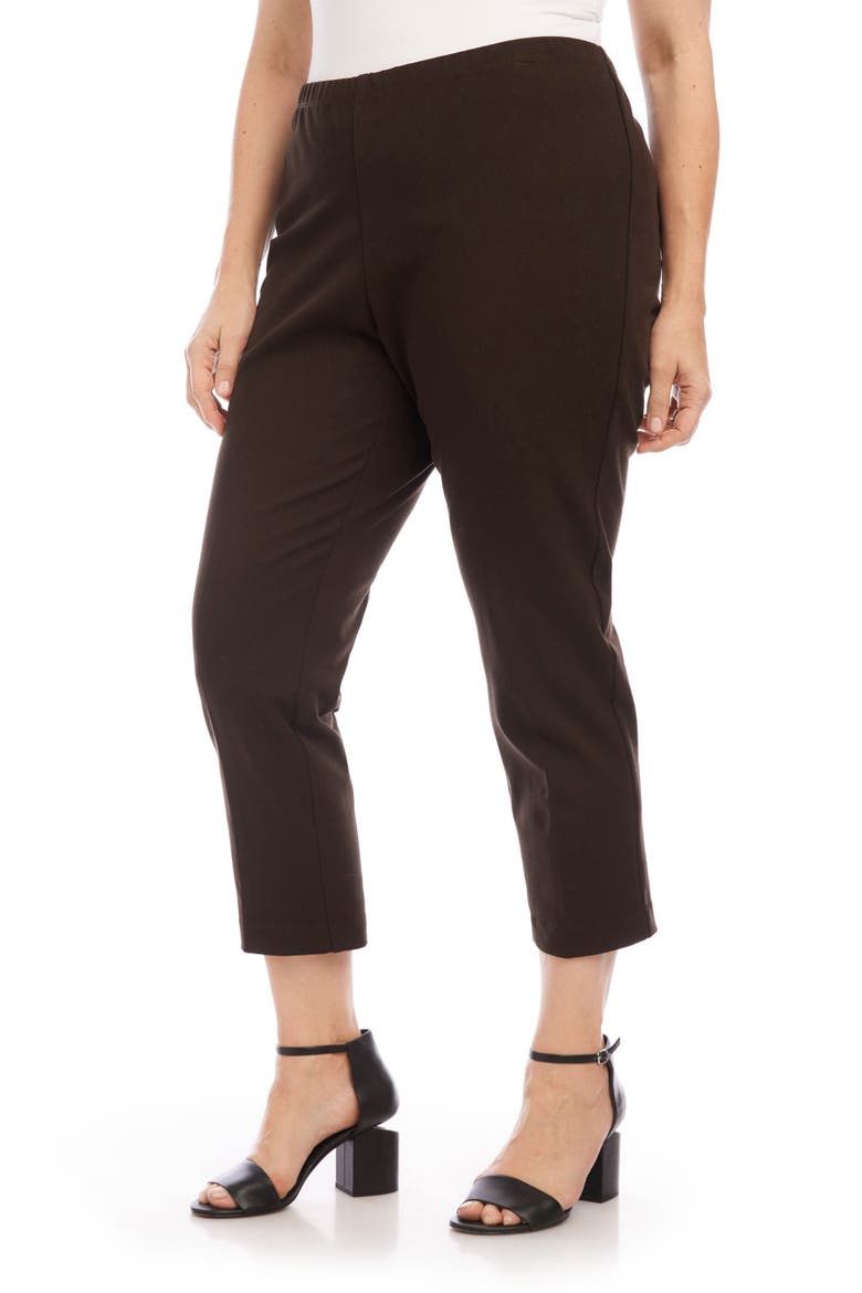 Piper Skinny Ankle Pants, Alternate, color, BROWN