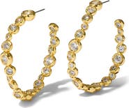 Alexis Bittar Large Asterales Cubic Zirconia Inside Out Hoop Earrings