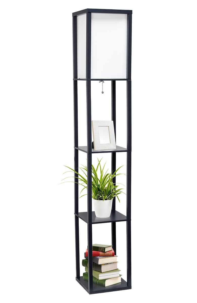 LALIA HOME Column Shelf Floor Lamp, Alternate, color,