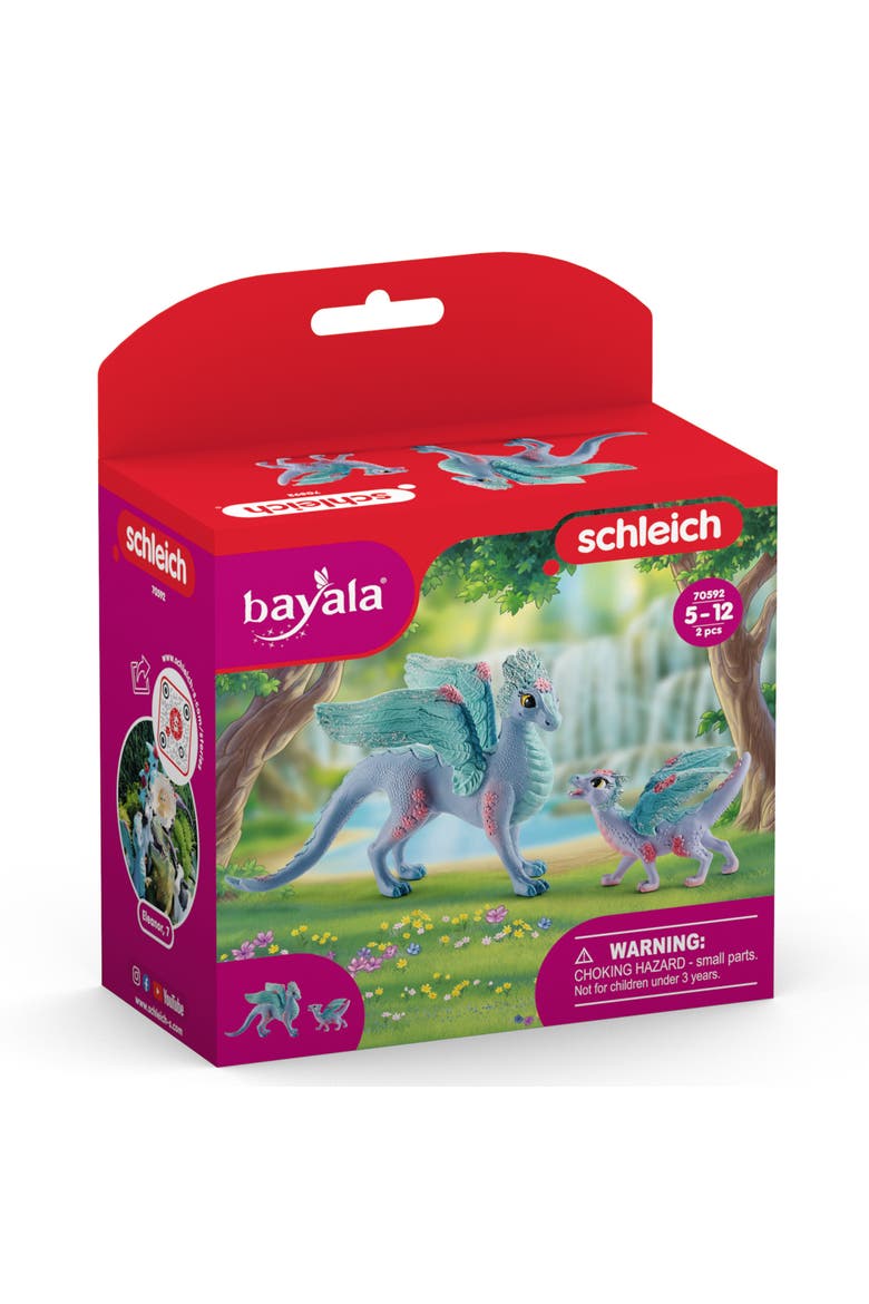 Bayala Blossom Dragon Mother & Child, 2 Figurines, Collectible, Kids, Alternate, color, Multicolored