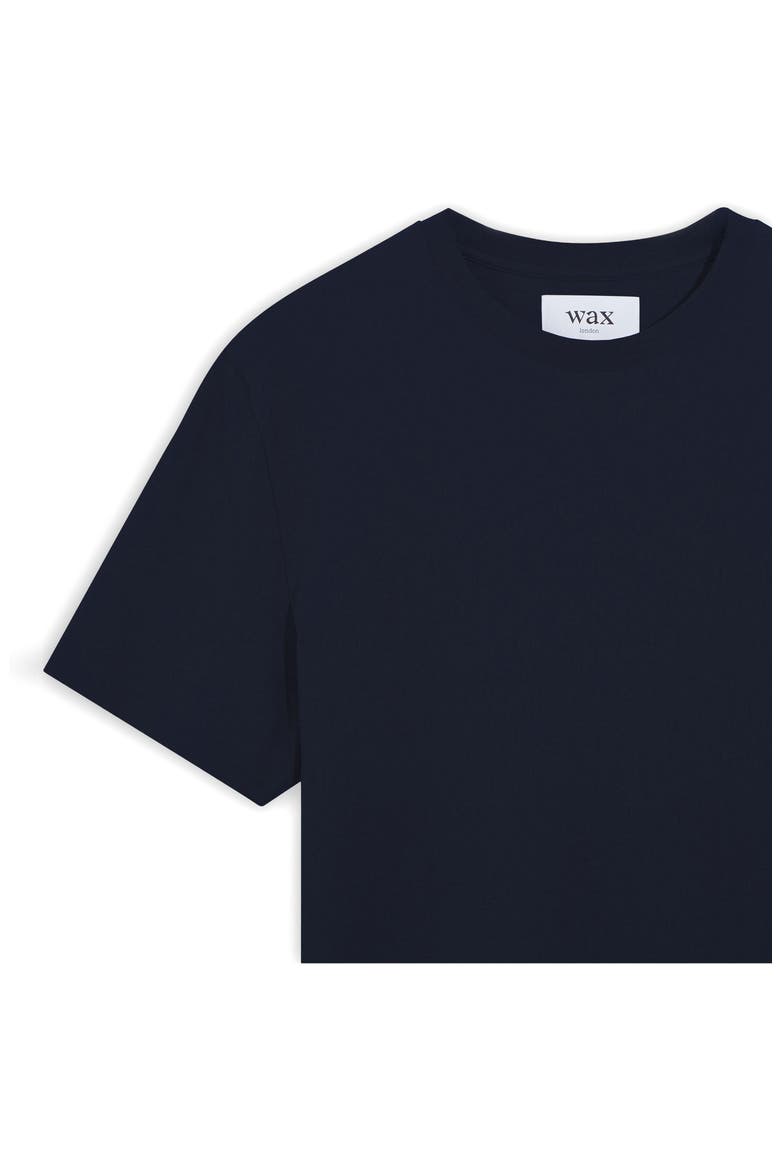 Dean Boxy Textured Organic Cotton T-Shirt, Alternate, color, NAVY