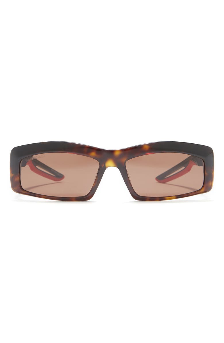 Balenciaga 57mm Rectangle Sunglasses, Main, color,