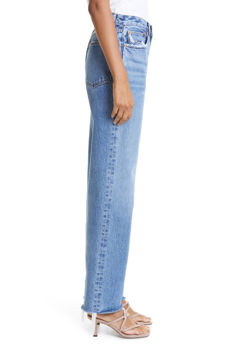 Re/Done Women's Comfy '90s High Waist Straight Leg Jeans, Alternate, color, 