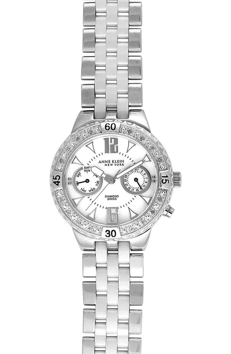 Anne Klein New York Diamond Watch, Main, color, 