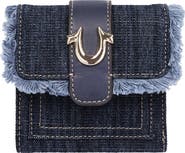 USPA ACCESSORIES Frayed Denim Wallet