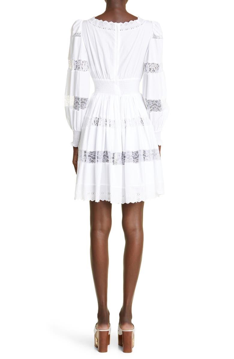 Dolce&Gabbana Long Sleeve Poplin Dress, Alternate, color, 