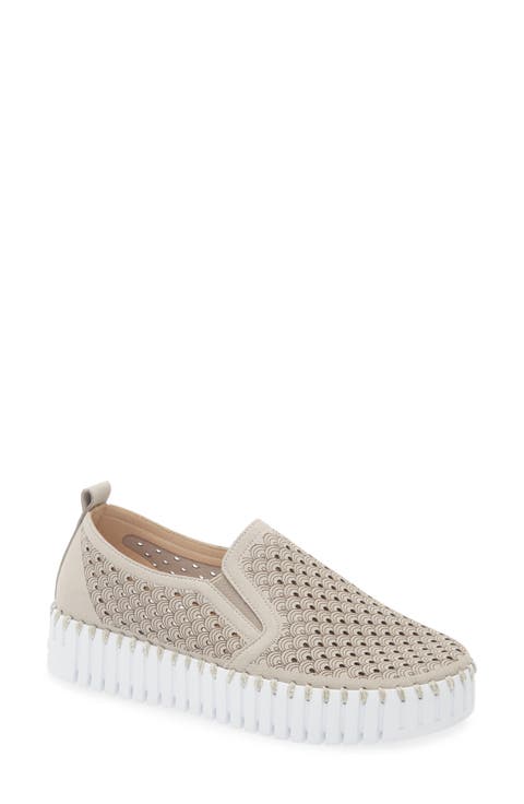 argue×U-DOT SLIP-ON NUDE BEIGE ALW SLIP-ON BEIGE