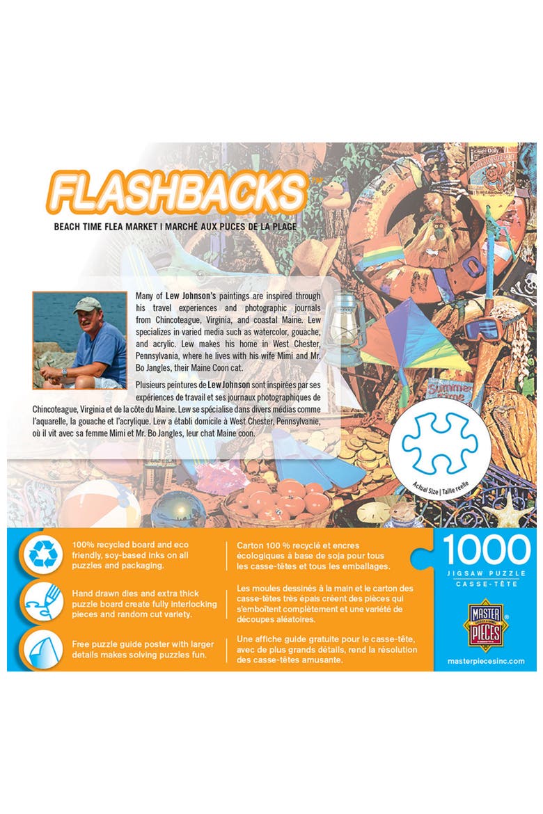 Beach Time Flea Market 1000 Piece Puzzle, Alternate, color, Multicolor
