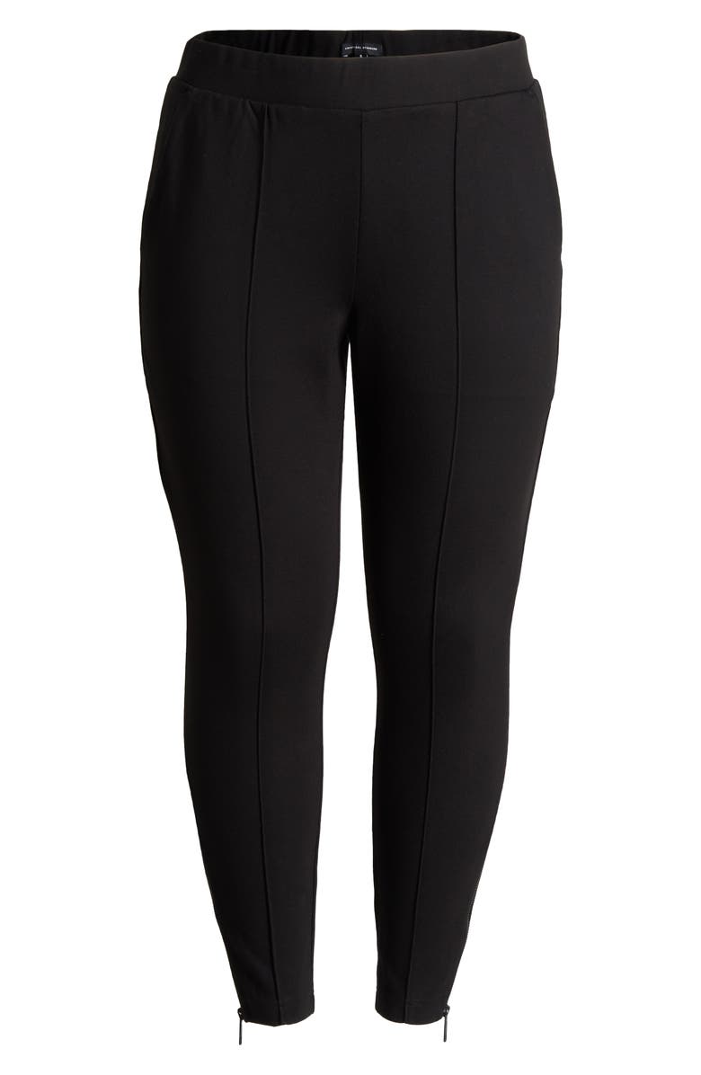 Universal Standard Moro Pintuck Pleat Pull-On Pants, Alternate, color, Black