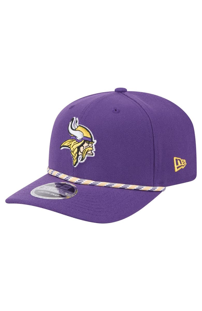 New Era Men's New Era Purple Minnesota Vikings Gameday Multi Rope 9SEVENTY Stretch-Snap Hat, Main, color, Purple