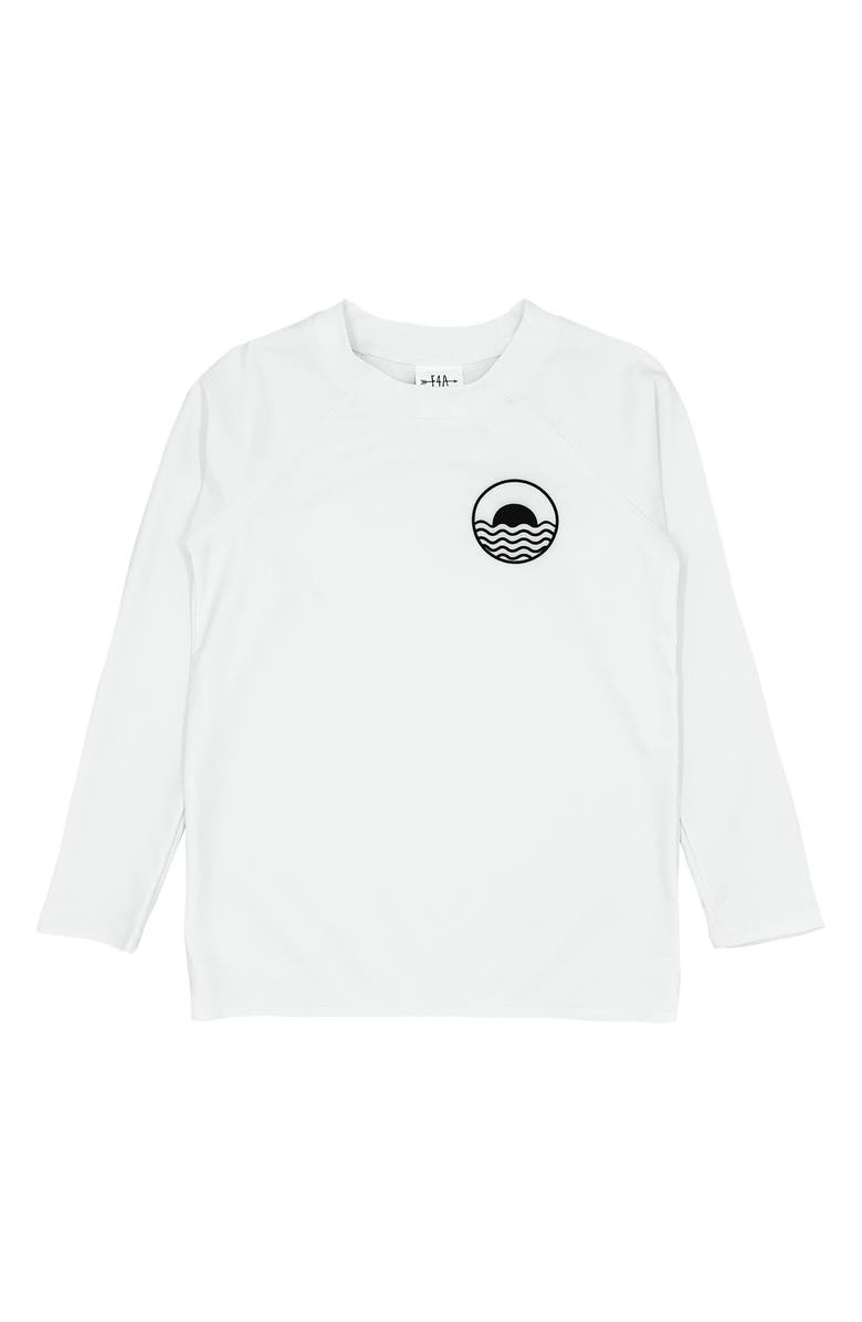 Feather 4 Arrow Kids' Icon Long Sleeve Rashguard, Main, color, White