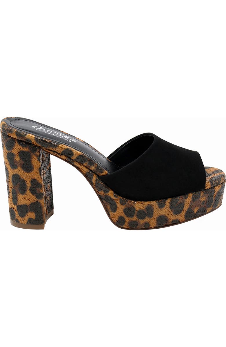 Charles by Charles David Myles Leopard Block Heel Sandal, Alternate, color,