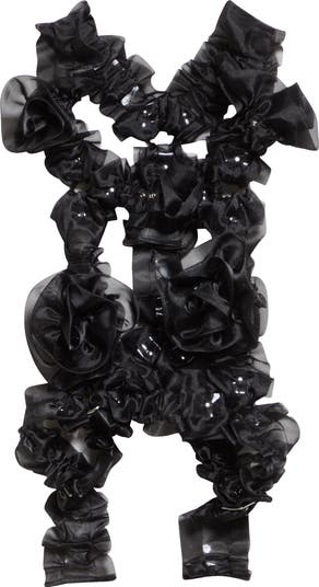 Noir Kei Ninomiya Black Organdy Logo Harness In 1 Black