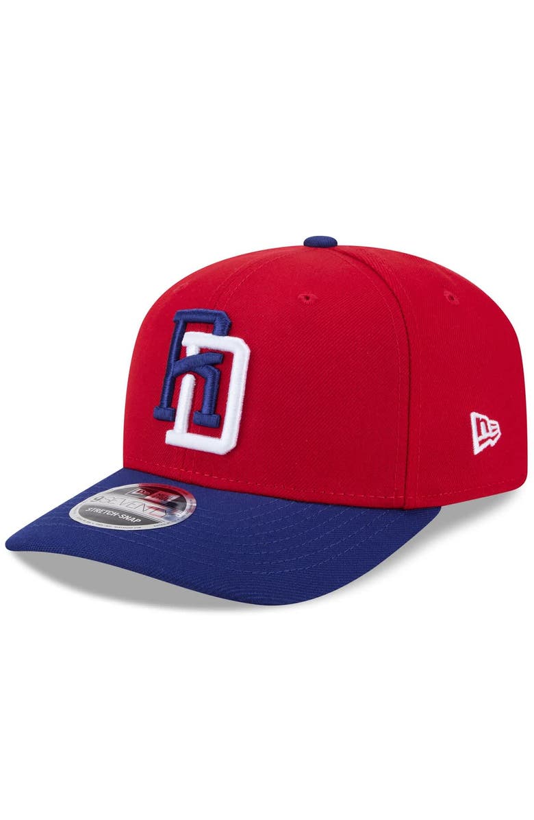 New Era Men's New Era  Red/Blue Dominican Republic Baseball 2026 World Baseball Classic 9SEVENTY Adjustable Hat, Alternate, color, Red