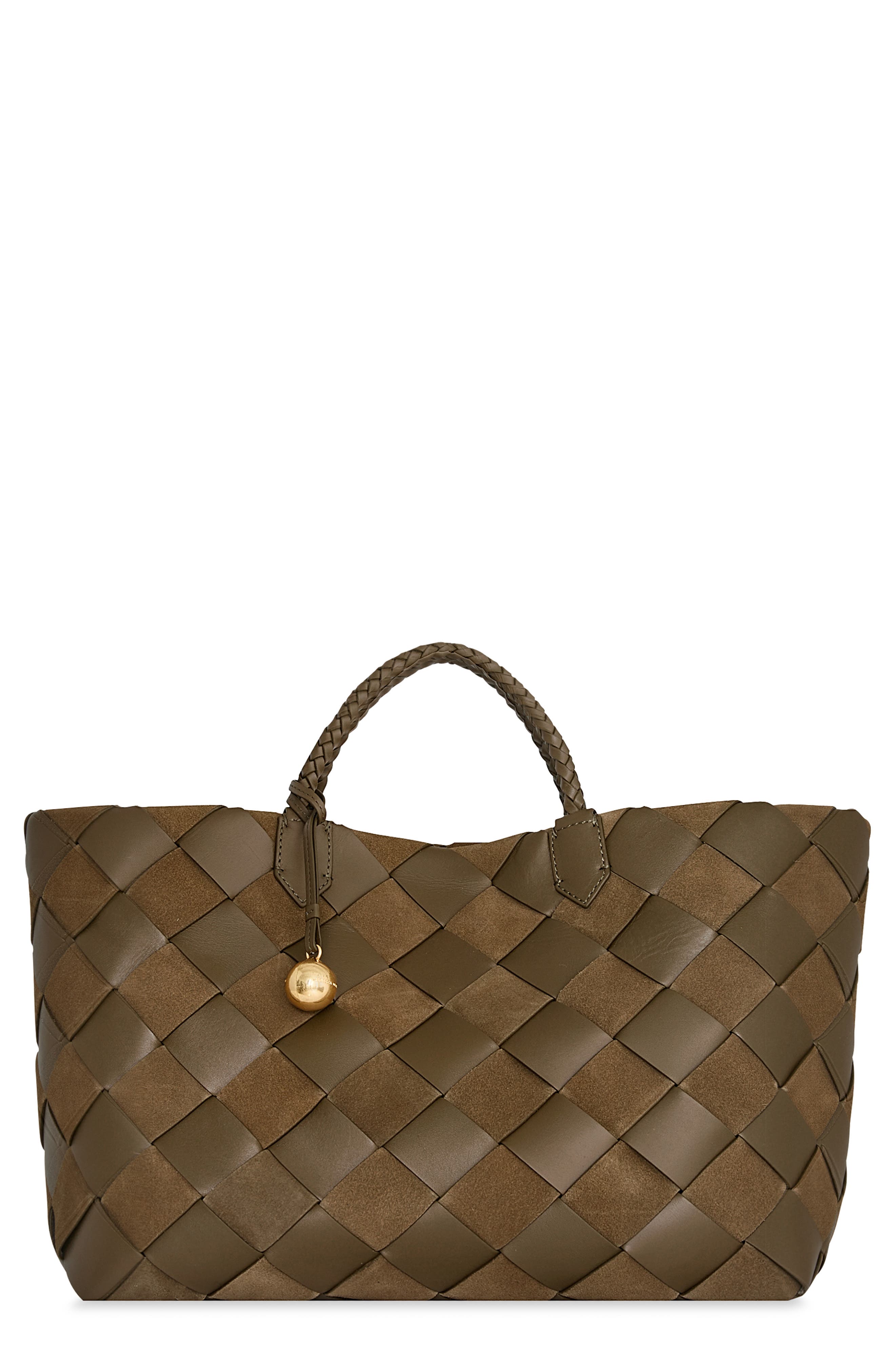Rebecca Minkoff Frankie Woven Leather Tote, Main, color, 