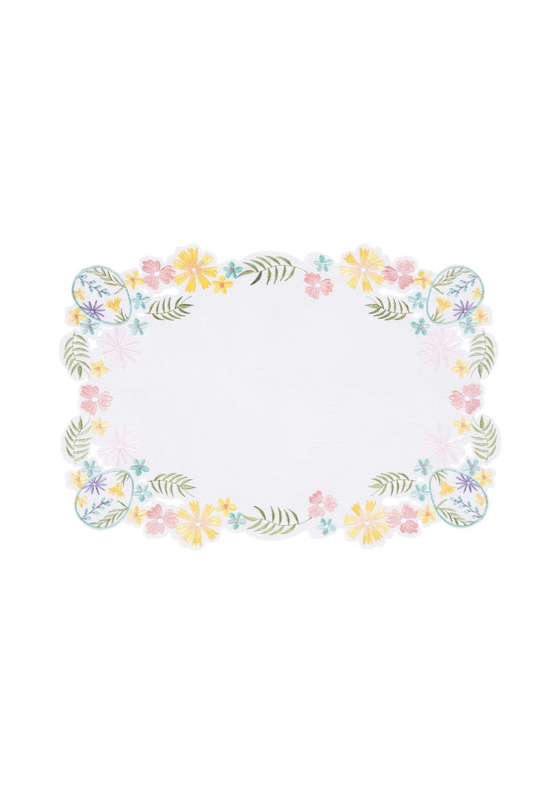 Elegant Easter Egg Placemat, Main, color, Yellow