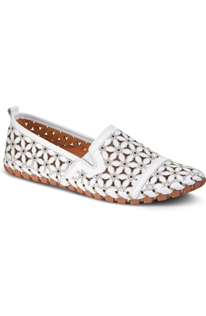 Spring Step Flowerflow Slide Sandal, Main, color, White