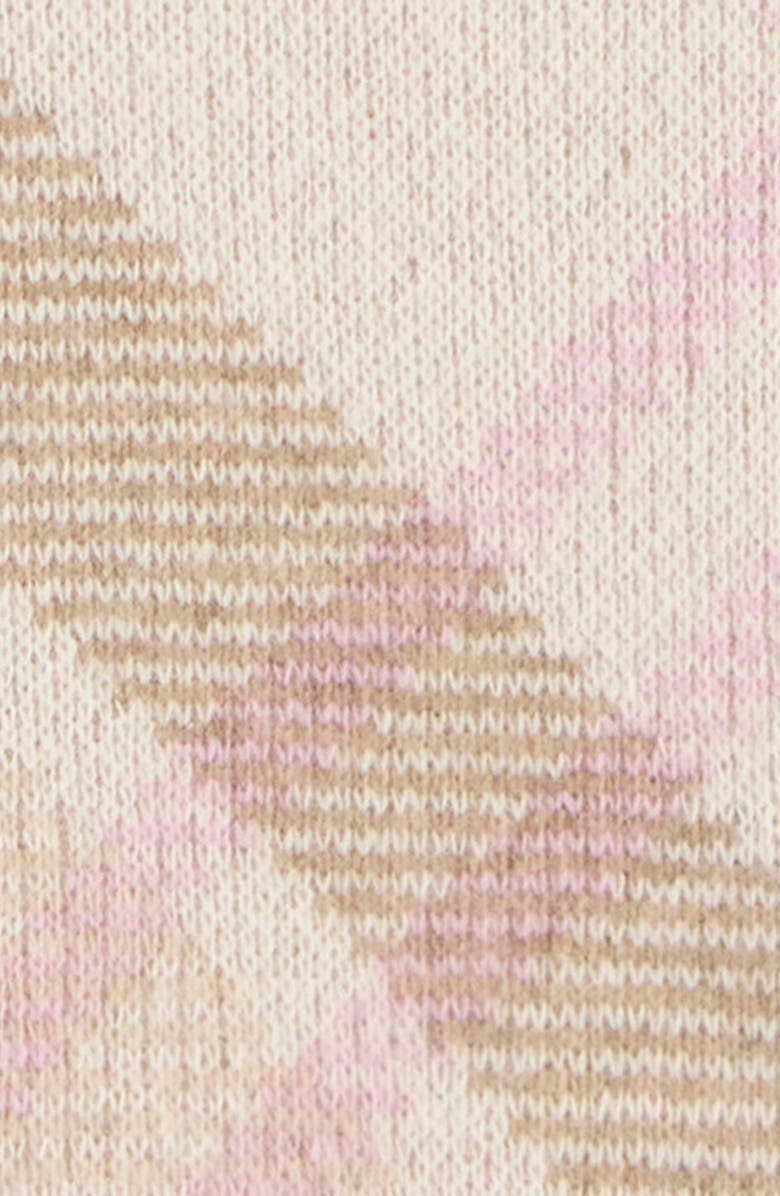 Barbour Sara Plaid Wool Blend Sweater, Alternate, color, Beige Multi