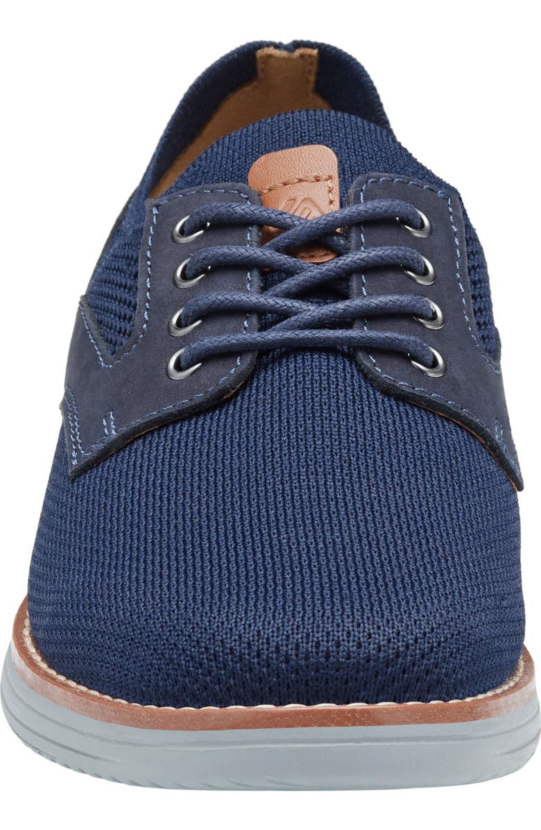 Johnston & Murphy Kids' Upton Knit Derby, Alternate, color, Navy Knit