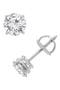 Round Cut Diamond Solitaire Stud Earrings