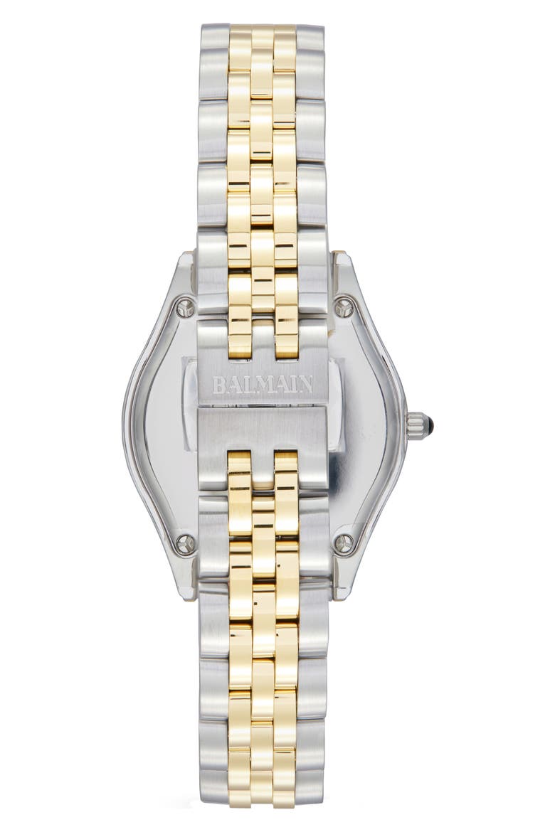Classic R Diamond Two-Tone Bracelet Watch, 30mm, Alternate, color, BICOLOR