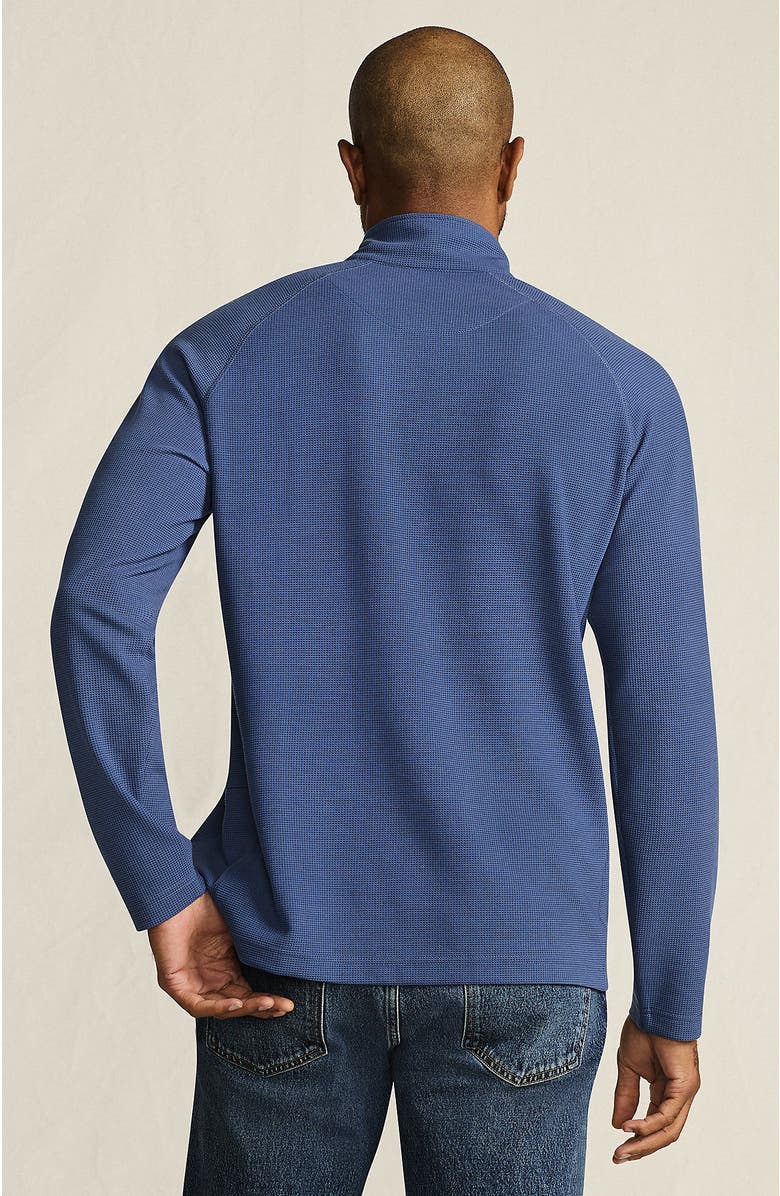 Lands' End Long Sleeve Waffle Quarter Zip, Alternate, color, 