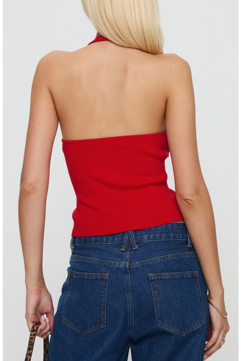 Kingley Halter Top, Alternate, color, RED