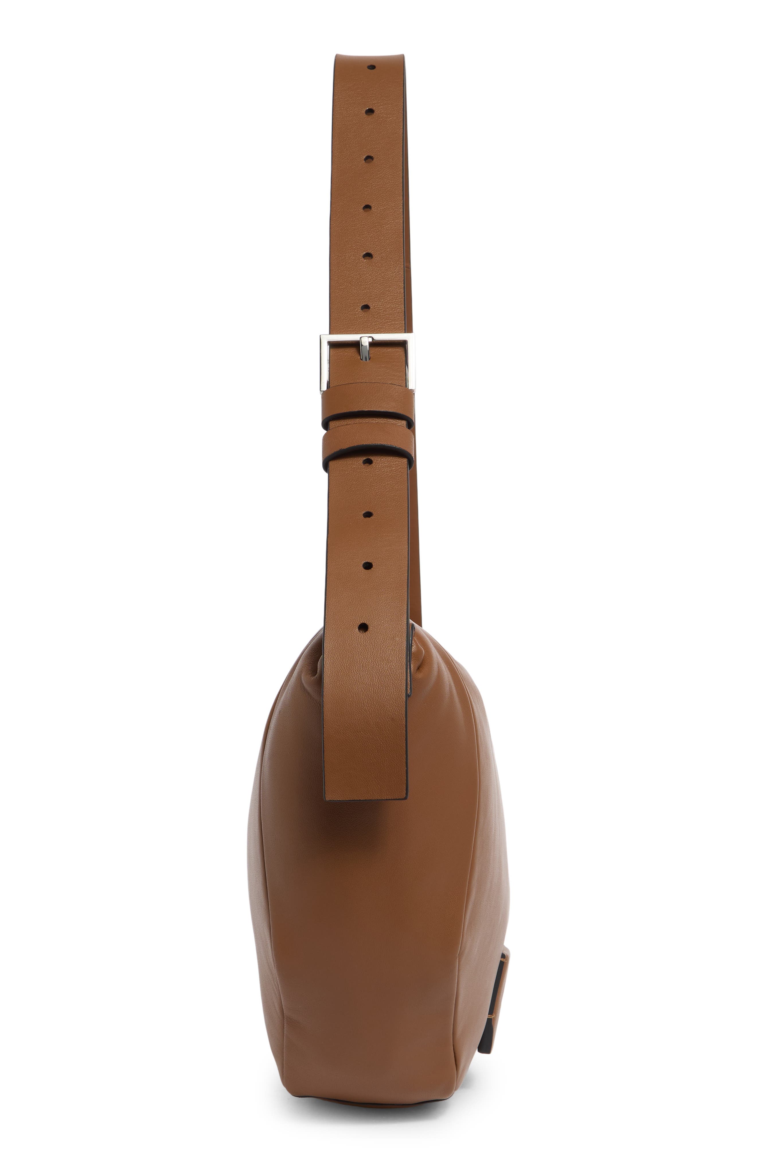 Madea Leather Shoulder Bag, Alternate, color, SEPIA BROWN