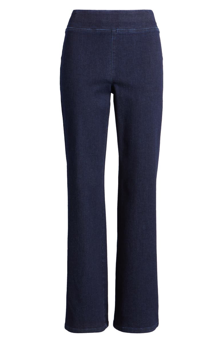 Anne Klein Pull-On High Waist Flare Jeans, Alternate, color, 