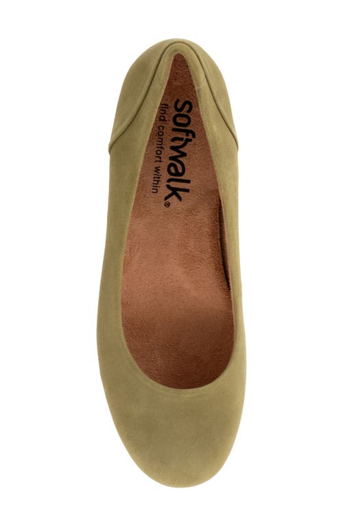 Softwalk ® Sonoma Flat In Olive Suede