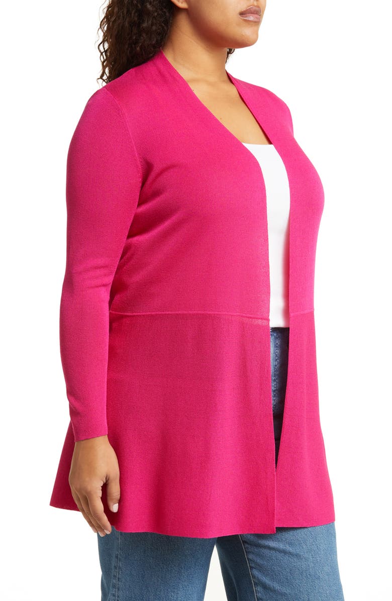 Anne Klein Monterey Peplum Cardigan, Alternate, color, 