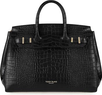 【TEDDY BLAKE NEW YORK】Gigi Croco Gold 13\" バッグ Gigi Croco 13