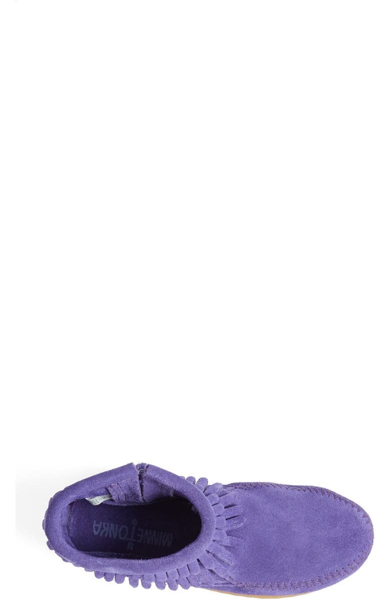 Minnetonka Double Fringe Moccasin, Alternate, color,