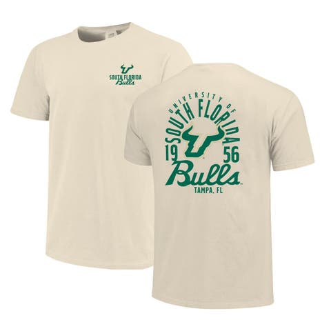 Men's Cream South Florida Bulls Comfort Colors Mascot Overlay T-Shirt