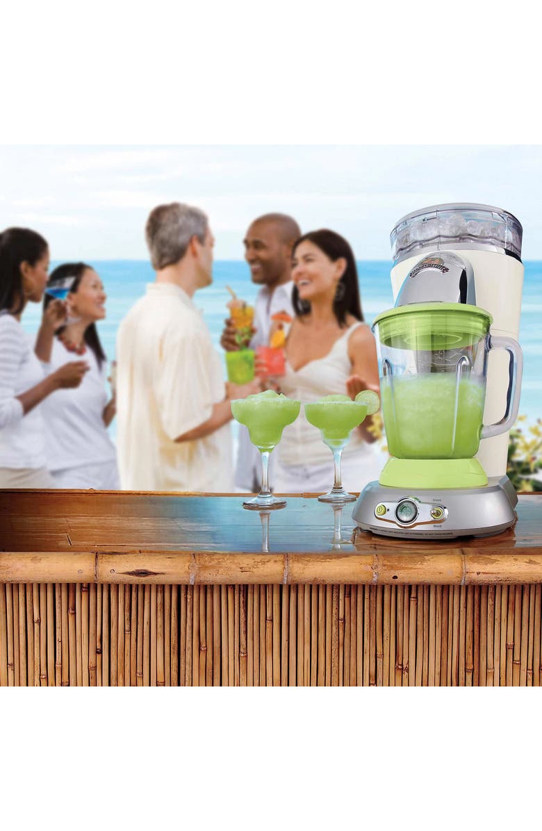 Margaritaville Bahamas 36 Ounce Frozen Concoction Maker in Off White and Lime Green, Alternate, color, Off White