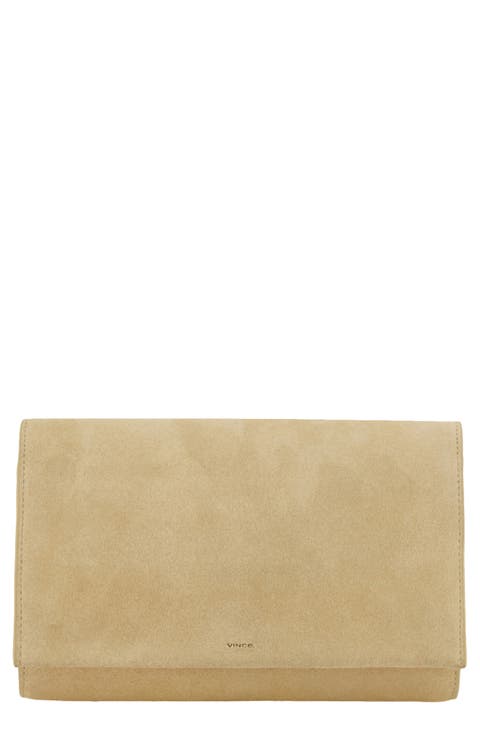 Suede Wallet on a Strap