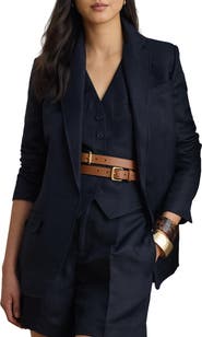 Lauren Ralph Lauren Linen Blend Blazer