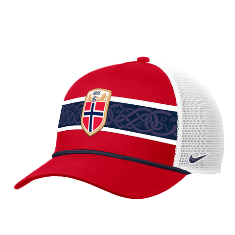 Men's Nike  Red Norway National Team Rise Rope Trucker Adjustable Hat