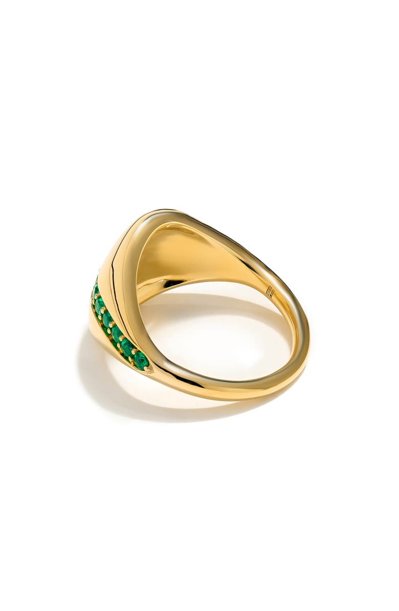 Mark Henry Saturn Emerald Ring, Alternate, color, Emerald