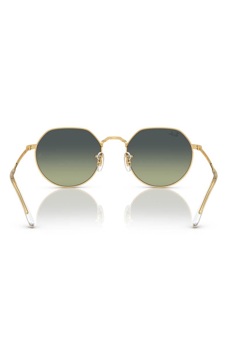Ray-Ban 51mm Round Sunglasses, Alternate, color, Gold Flash