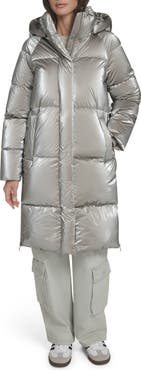 Levi's Water Resistant Mid Length Hooded Puffer Jacket