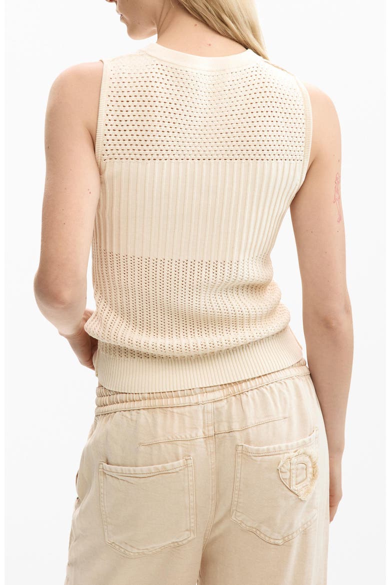 Sleeveless Sweater, Alternate, color, OFF WHITE