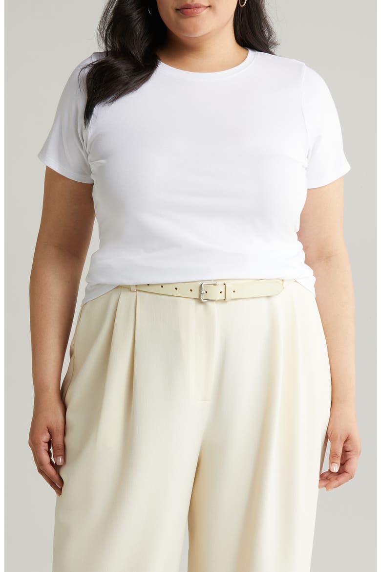 Crewneck T-Shirt, Alternate, color, WHITE